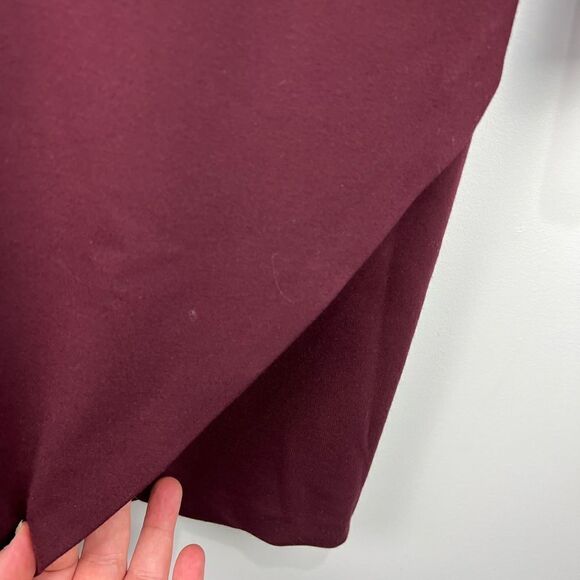 1. State Burgundy Long Sleeve Sheath Dress M - Picture 2 of 6